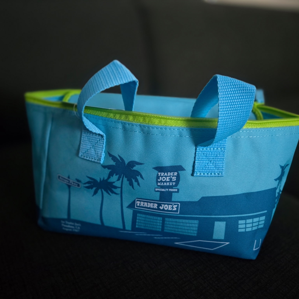 Trader Joe's Blue Mini Insulated Tote Bag